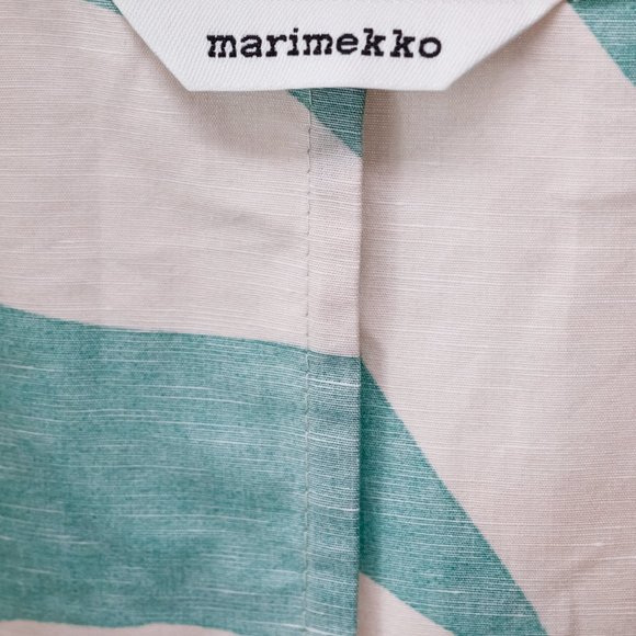 Marimekko Agnete Floretti Peach and Green Midi Dress - Picture 5 of 14